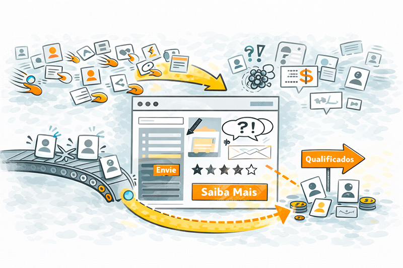 Por que tráfego bom não salva landing page ruim